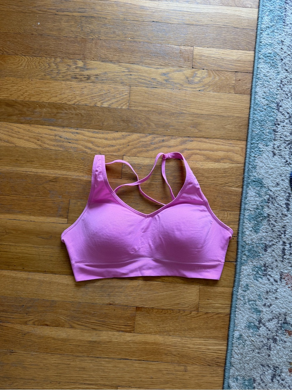 PINK Victoria's Secret Light Pink Crisscross Sports Bra